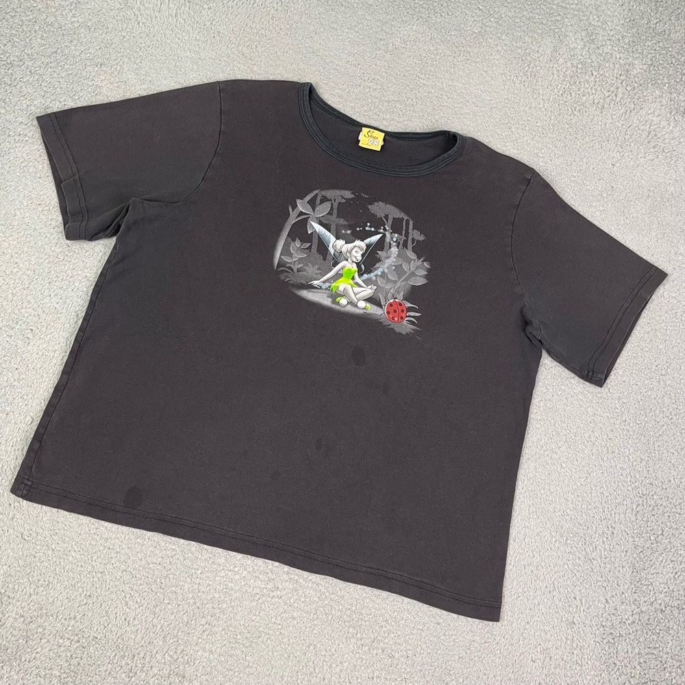 Vintage y2k tinker bell‎ crop top T-shirt